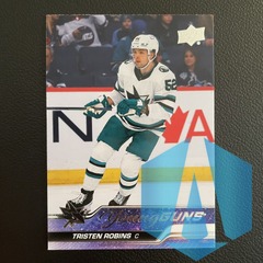 2023-24 Upper Deck Series 1 Young Guns #223 Tristen Robins - San Jose Sharks